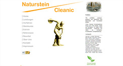 Desktop Screenshot of natursteincleanic.de