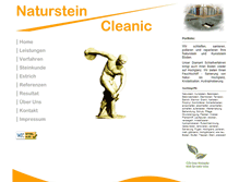 Tablet Screenshot of natursteincleanic.de